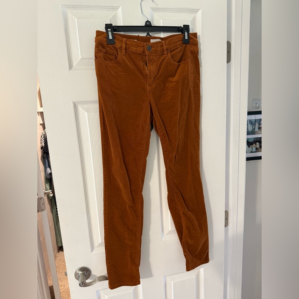 LOFT Women's Skinny Pants in Rust Orange